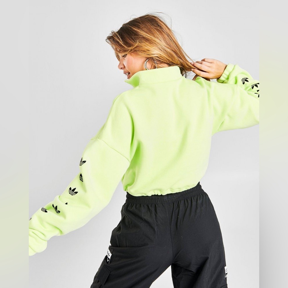 Adidas Quarter Zip Crop Sweater - Picture 2 of 8
